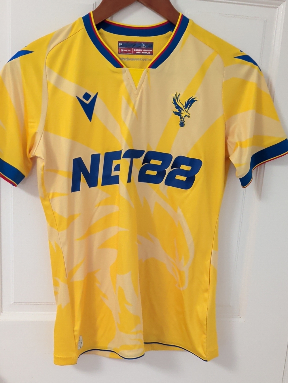 Macron Women's Yellow NET88 Football Jersey